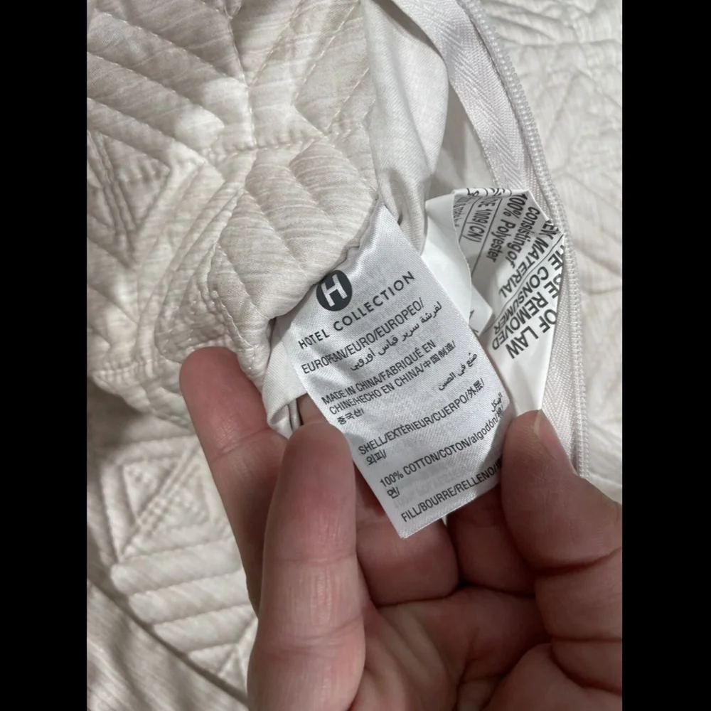 NIB Hotel Collection Woodrose Quilted‎ 1 Euro Sham